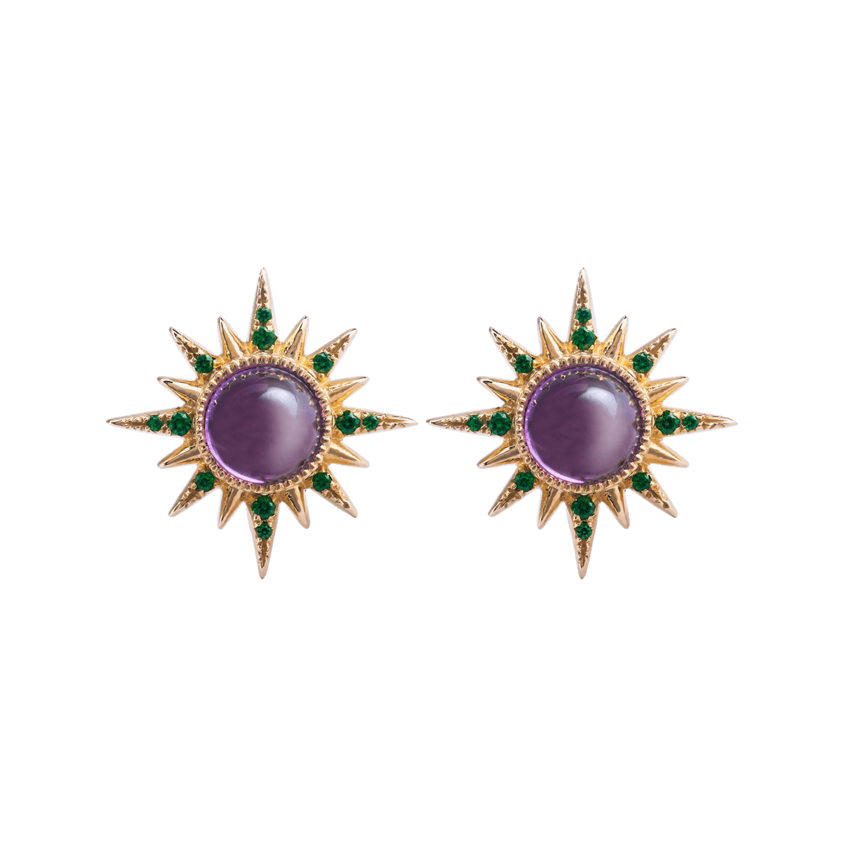 jennydee_jewelry_pleiadee_earrings_electra_amethyst_tsavorite_yellow_gold_18kt_EA.EL1S.25Y.00.0001